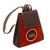 Wool-accented suede and leather backpack, 'Andean Sunset' - Leather and Suede Backpack with Wool Accent thumbail