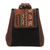 Wool-accented suede and leather backpack, 'Trip to Cusco' - Hand- Tooled Leather and Suede Backpack (image 2c) thumbail