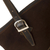 Wool-accented leather tote bag, 'Inca Memories' - Dark Brown Suede and Leather Tote Bag (image 2h) thumbail
