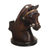 Wood cellphone holder, 'Indomitable Force' - Hand Carved Horse Cellphone Holder (image 2a) thumbail