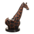 Wood cellphone holder, 'Elegant Giraffe' - Hand Crafted Giraffe Cellphone Holder (image 2d) thumbail