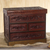 Leather and wood jewelry chest, 'Ancestral Treasure' - Tooled Leather Jewelry Chest from Peru thumbail