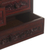 Leather and wood jewelry chest, 'Ancestral Treasure' - Tooled Leather Jewelry Chest from Peru (image 2i) thumbail