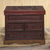 Leather and wood jewelry chest, 'God of Staffs' - Hand Crafted Wood and Leather Jewelry Chest (image 2b) thumbail