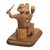 Wood sculpture, 'Portrait of the Soul' - Hand Carved Wood Statuette of Sculptor at Work (image 2e) thumbail