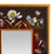 Small reverse-painted glass wall mirror, 'Currant Fields' - Hand Painted Small Glass Framed Wall Mirror (image 2c) thumbail