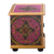 Small reverse-painted glass jewelry chest, 'Vintage Floral in Magenta' - Hand Painted Floral Glass Mini Jewelry Chest (image 2e) thumbail