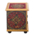 Small reverse-painted glass jewelry chest, 'Vintage Floral in Red' - Mini Jewelry Chest in Reverse-Painted Glass (image 2d) thumbail