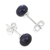 Cultured pearl stud earrings, 'Perfectly Dark' - Artisan Crafted Dark Grey Cultured Pearl Studs (image 2d) thumbail