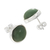 Aventurine stud earrings, 'Green Elysium' - Aventurine Stud Earrings in Sterling Silver (image 2c) thumbail