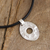 Sterling silver pendant necklace, 'Chakana' - Hand Crafted Chakana Cross Pendant Necklace (image 2b) thumbail