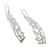 Sterling silver dangle earrings, 'Leafy Trellis' - Leaf Motif Sterling Silver Earrings (image 2b) thumbail