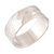 Sterling silver band ring, 'Terrain' - Unisex Sterling Silver Band Ring (image 2c) thumbail