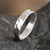 Sterling silver band ring, 'Stratum' - Hammered Sterling Silver Band Ring thumbail