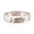 Sterling silver band ring, 'Stratum' - Hammered Sterling Silver Band Ring thumbail