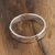 Sterling silver band ring, 'Stratum' - Hammered Sterling Silver Band Ring