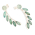 Pendientes colgantes de ópalo, 'Leafy Branch' - Pendientes de ópalo andino y plata de ley