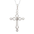 Opal pendant necklace, 'Faith and Devotion' - Sterling Silver and Opal Cross Necklace (image 2b) thumbail