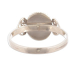 Sterling silver cocktail ring, 'Blue Sophistication' - Sterling Silver and Lapis Lazuli Ring from Peru