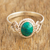 Chrysocolla cocktail ring, 'Green Sophistication' - Natural Chrysocolla Cocktail Ring (image 2) thumbail