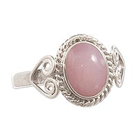 Opal cocktail ring, Pink Sophistication