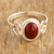 Jasper cocktail ring, 'Russet Sophistication' - Russet Jasper Single-Stone Ring (image 2) thumbail