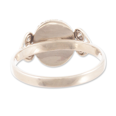 Jasper cocktail ring, 'Russet Sophistication' - Russet Jasper Single-Stone Ring