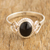 Obsidian cocktail ring, 'Black Sophistication' - Handmade Obsidian Cocktail Ring (image 2) thumbail