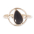 Obsidian cocktail ring, 'Universal Truth' - Black Obsidian and Sterling Silver Ring (image 2a) thumbail