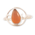 Fire opal cocktail ring, 'Universal Truth' - Unique Fire Opal Cocktail Ring from Peru thumbail