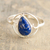 Lapis lazuli cocktail ring, 'Universal Truth' - Natural Lapis Lazuli Cocktail Ring (image 2) thumbail