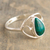 Chrysocolla cocktail ring, 'Universal Truth' - Sterling Silver and Chrysocolla Ring (image 2b) thumbail