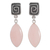 Opal dangle earrings, 'Amazing' - Natural Pink Opal Earrings from Peru (image 2a) thumbail