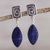 Sodalite dangle earrings, 'Amazing' - Artisan Crafted Sodalite Dangle Earrings (image 2) thumbail