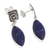 Sodalite dangle earrings, 'Amazing' - Artisan Crafted Sodalite Dangle Earrings (image 2d) thumbail