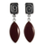 Jasper dangle earrings, 'Amazing' - Russet Jasper and Sterling Silver Earrings thumbail