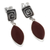 Jasper dangle earrings, 'Amazing' - Russet Jasper and Sterling Silver Earrings (image 2c) thumbail