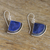 Sodalite dangle earrings, 'Expression' - Handmade Sodalite Dangle Earrings (image 2b) thumbail