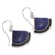 Sodalite dangle earrings, 'Expression' - Handmade Sodalite Dangle Earrings (image 2c) thumbail