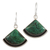Chrysocolla dangle earrings, 'Expression' - Sterling Silver and Chrysocolla Earrings thumbail