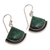 Chrysocolla dangle earrings, 'Expression' - Sterling Silver and Chrysocolla Earrings (image 2c) thumbail