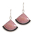 Opal dangle earrings, 'Expression' - Hand Crafted Pink Opal Dangle Earrings thumbail