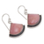 Opal dangle earrings, 'Expression' - Hand Crafted Pink Opal Dangle Earrings (image 2c) thumbail