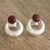 Jasper drop earrings, 'Crowned Crescent' - Crescent Shaped Jasper Drop Earrings thumbail