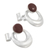Jasper drop earrings, 'Crowned Crescent' - Crescent Shaped Jasper Drop Earrings thumbail