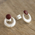 Jasper drop earrings, 'Crowned Crescent' - Crescent Shaped Jasper Drop Earrings (image 2b) thumbail