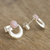 Opal drop earrings, 'Crowned Crescent' - Handmade Pink Opal Earrings from Peru (image 2b) thumbail