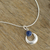 Lapis lazuli pendant necklace, 'Crowned Crescent' - Artisan Crafted Lapis Lazuli Pendant Necklace (image 2b) thumbail