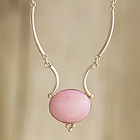 Opal pendant necklace, 'Mystical Energy'