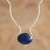 Lapis lazuli pendant necklace, 'Mystical Energy' - Sterling Silver and Lapis Lazuli Pendant Necklace (image 2) thumbail